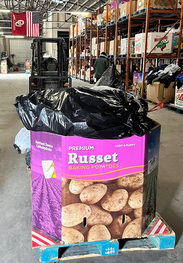 Pallet for donation